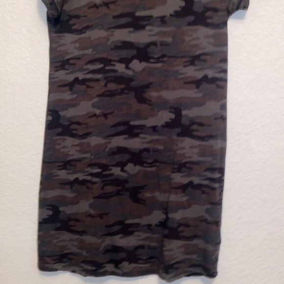 women camo shirt dress short sleeve grunge goth punk rock Small - Picture 10 of 11